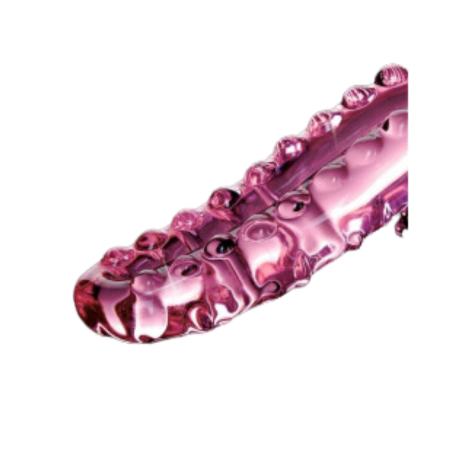 Icicles No.24 in Vetro Soffiato Rosa – Rilievi Avvolgenti, Sensualità Fluida