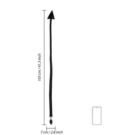 Plug Anale Devil’s Tail – Ouch! | Coda Diabolica in Pelle PU & Plug Metallico