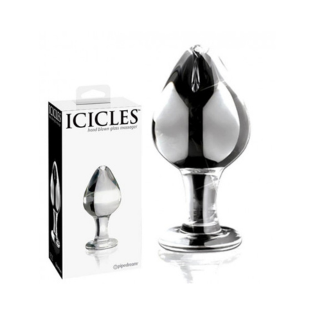 Plug Anale in Vetro Soffiato Icicles No.25 | Eleganza Cristallina & Gioco Termico