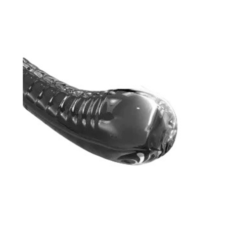 Icicles No.88 in Vetro Soffiato – Curvatura Profonda a Onde, Stimolazione Mirata