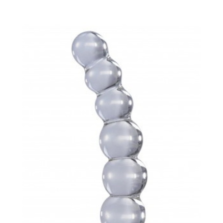 Icicles No.66 in Vetro Soffiato – Stimolatore Curvo a Perle per Punto G e Prostata