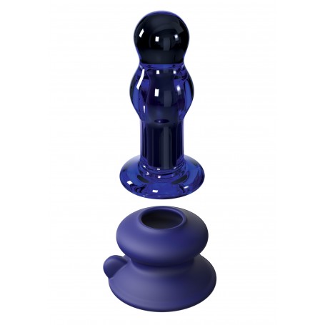 Plug Anale Vibrante in Vetro β Icicles No.83 | Perline Sagomate & Vibrazioni Intense