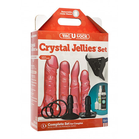Kit Strap-On Crystal Jellies – Colore, Gioco e Libertà