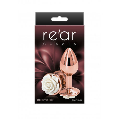 Plug Anale Rose Pink Small – NS Novelties | Eleganza Metallica & Rosa in Fiore