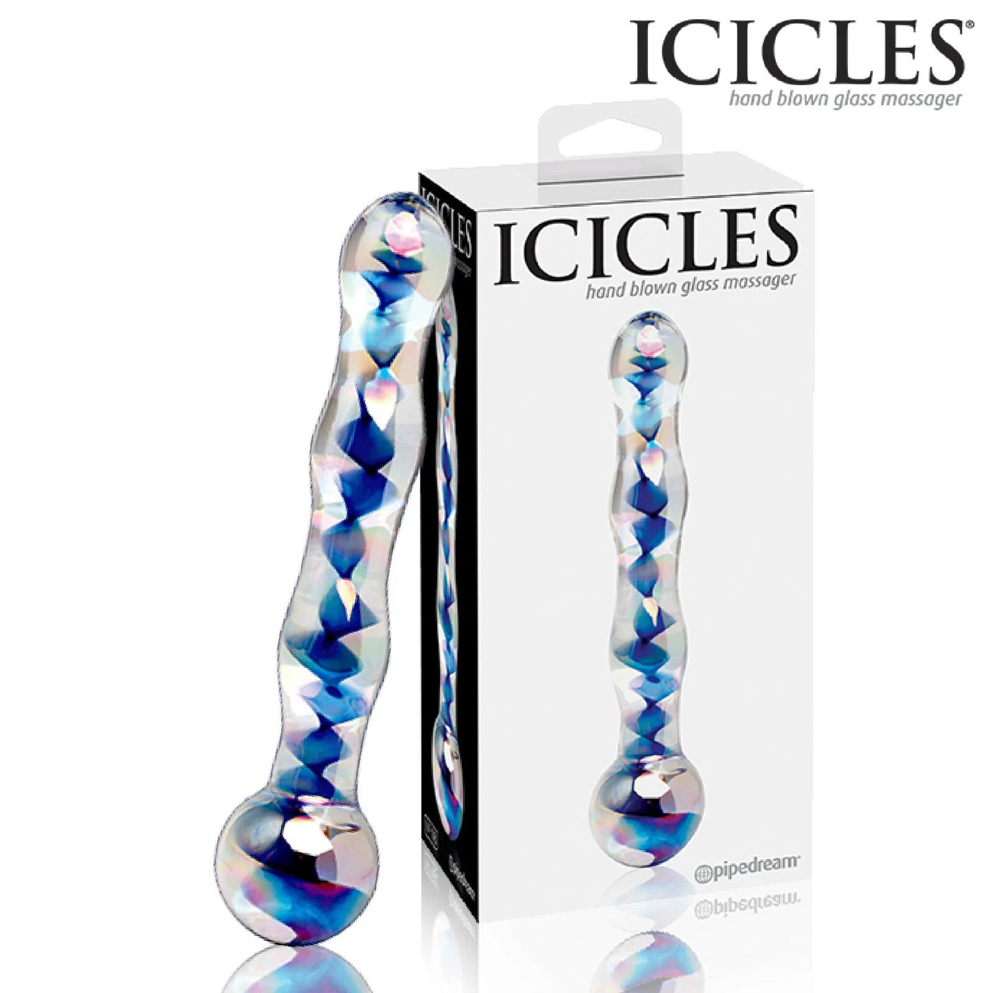 Icicles No.8 in Vetro Soffiato – Doppia Estremità a Perline, Sensazioni Variabili