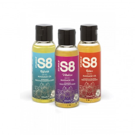 S8 Massage Oil Box – Tre Essenze per il Tocco Consapevole
