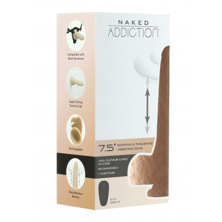 Dildo Rotante con Ventosa e Telecomando