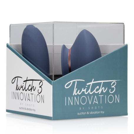 Vibratore C-Shape a Doppia Stimolazione con Linguetta “Twitch 3 Innovation” – Triplo Motore