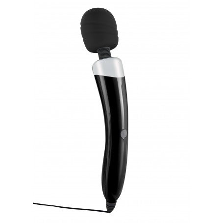 Vibratore Wand Wonder — Massaggiatore Ricaricabile in Silicone Nero o Viola