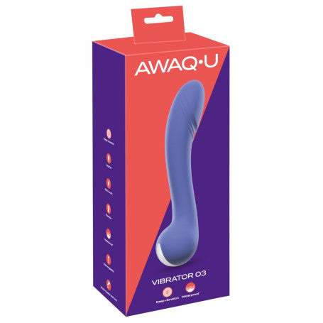 AWAQ.U Vibrator 3 – Vibratore curvo punto G in silicone con 10 vibrazioni