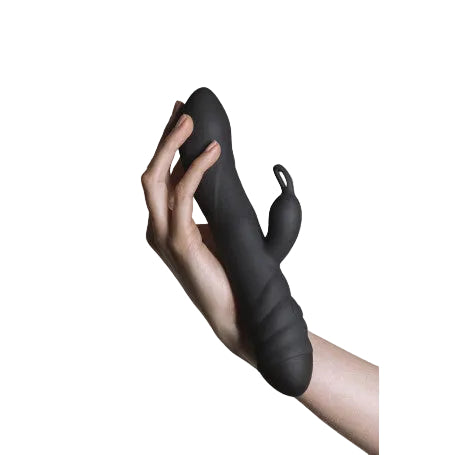 Vibratore vaginale rabbit Twister Black con rotazione e vibrazione Adrien Lastic
