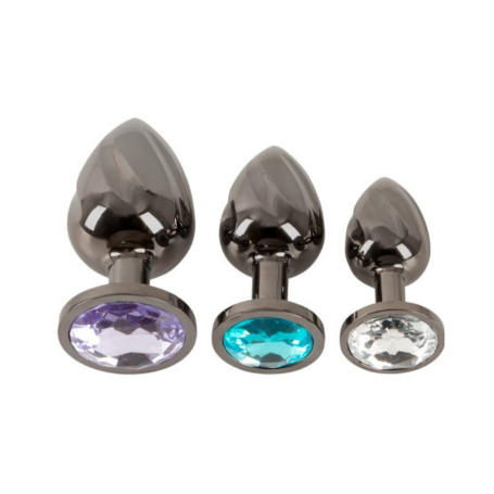 Set Plug Anali in Metallo con Gioielli – ANOS (3 Misure) | Allenamento Elegante & Scintillante