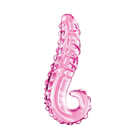 Icicles No.24 in Vetro Soffiato Rosa – Rilievi Avvolgenti, Sensualità Fluida