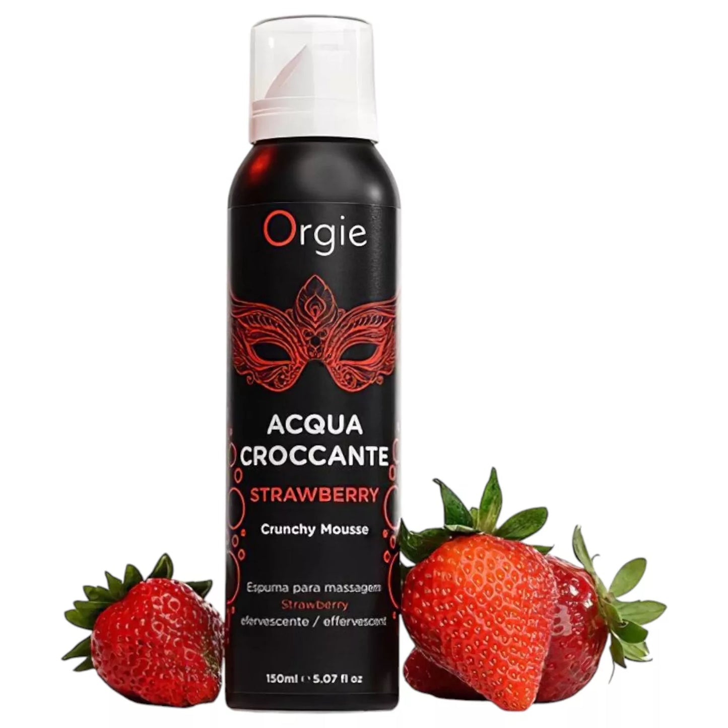 Gel schiuma da massaggio acqua croccante orgie 150 ml fragola