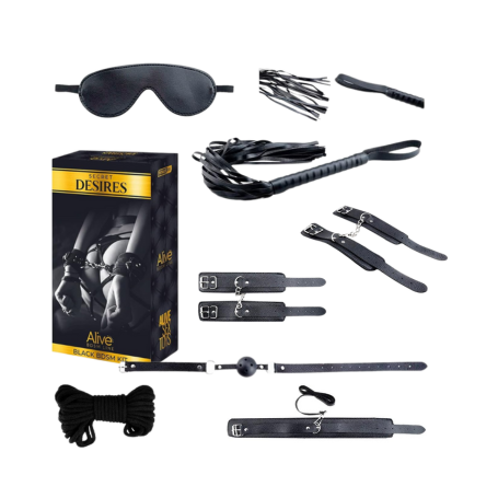 Kit BDSM 8 Pezzi Secret Desires – Dominazione Elegante & Seduzione Oscura