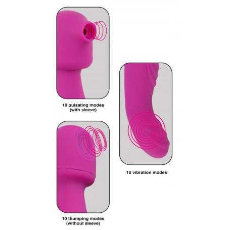 Vibratore Wand Javida 3 Funzioni – Doppio Piacere in Silicone Ricaricabile