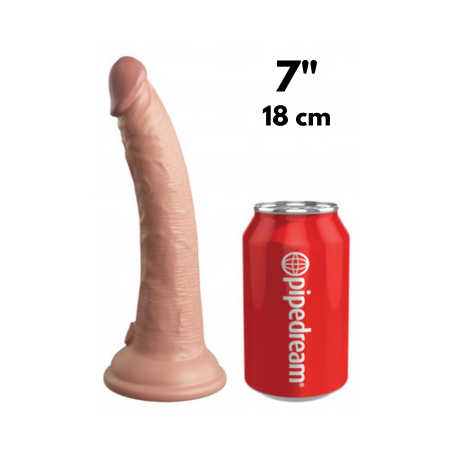 Fallo Realistico King Cock Elite 7" Dual Density in Silicone