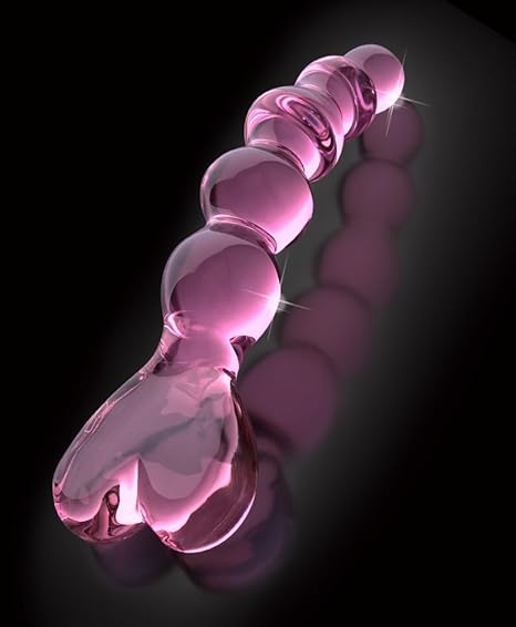 Icicles No.43 in Vetro Soffiato – Perline Sensoriali e Impugnatura a Cuore