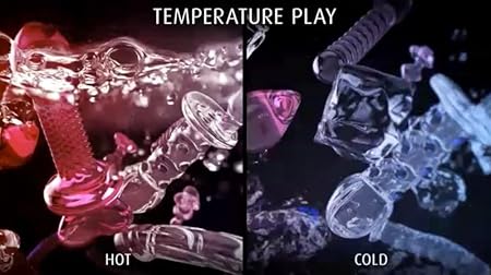 Icicles No.43 in Vetro Soffiato – Perline Sensoriali e Impugnatura a Cuore