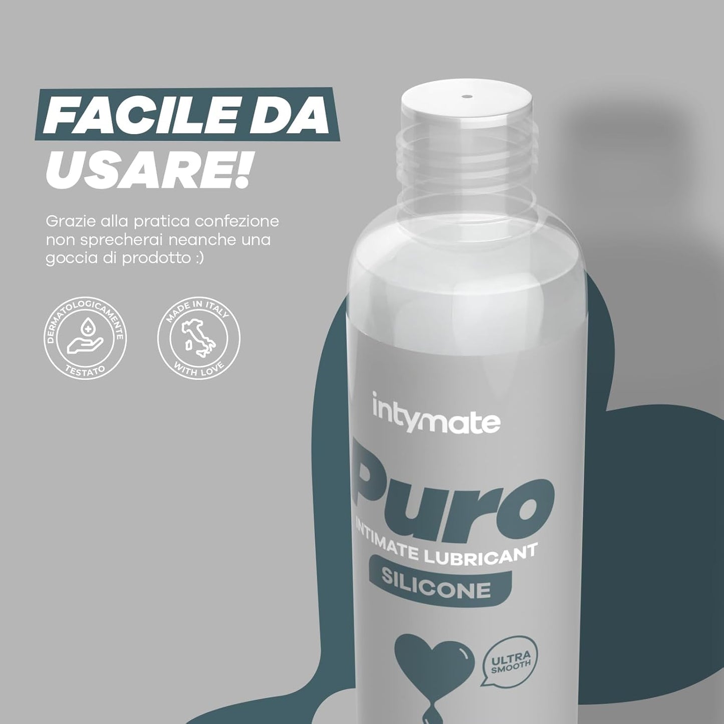 Intymate Puro Silicone 100 ml — Scivolo Puro, Senza Attrito