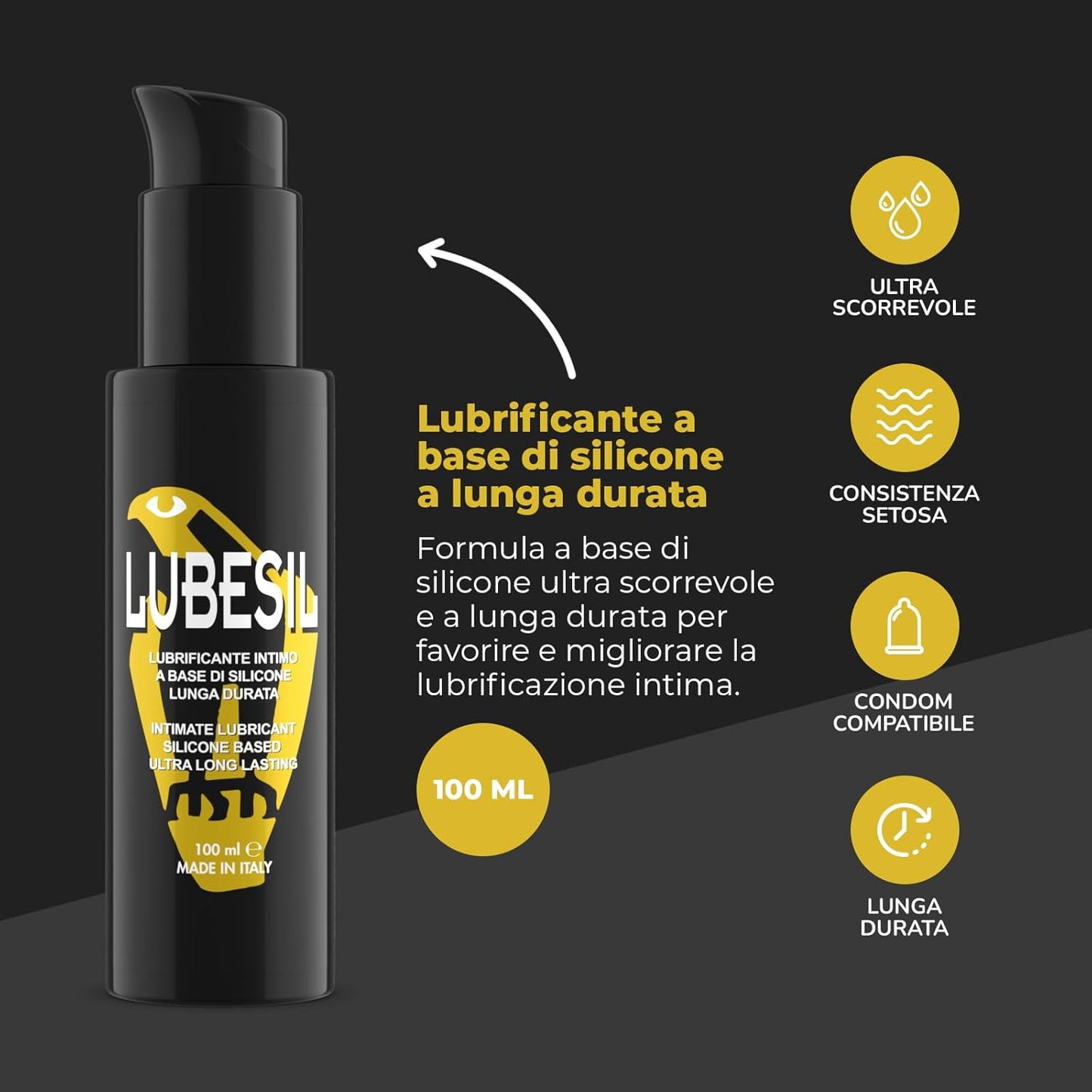 Lubesil 100 ml — Seta Profonda a Lunga Durata