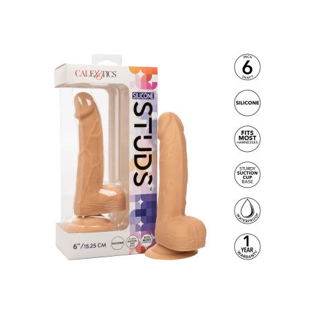 Dildo Realistico in Silicone Studs 6"- 8” con Ventosa