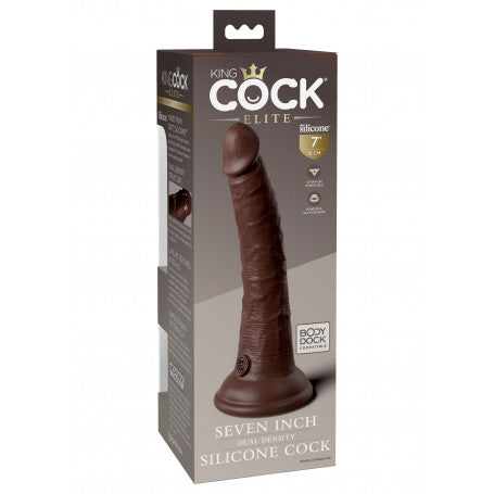 Fallo Realistico King Cock Elite 7" Dual Density in Silicone