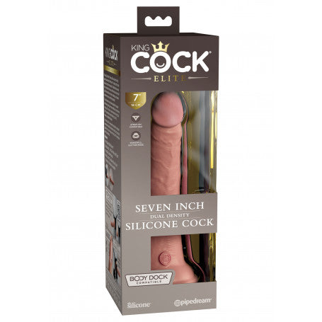 Fallo Realistico King Cock Elite 7" Dual Density in Silicone
