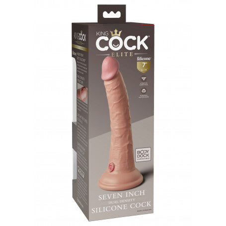 Fallo Realistico King Cock Elite 7" Dual Density in Silicone