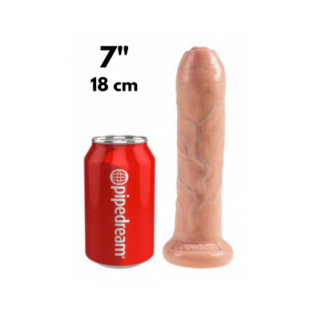 King Cock 7" Uncut con Prepuzio Mobile