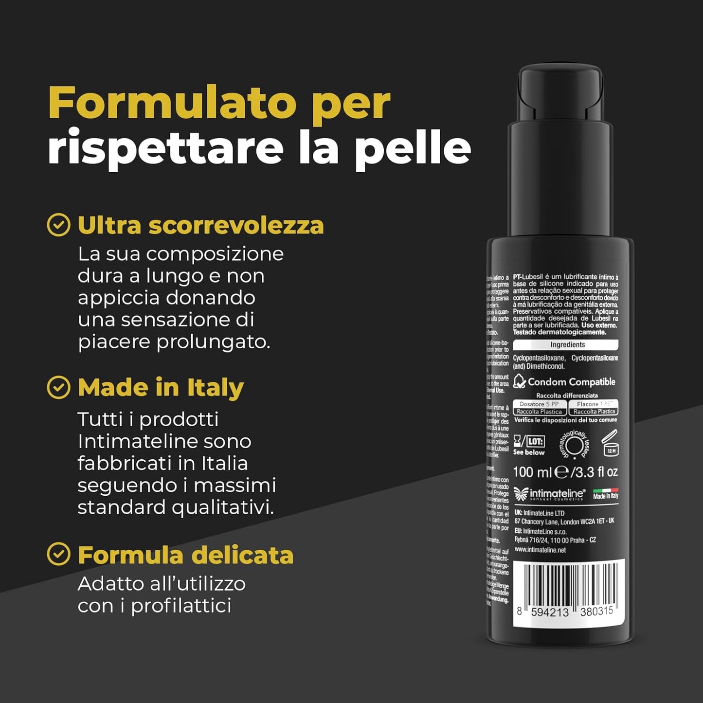 Lubesil 100 ml — Seta Profonda a Lunga Durata