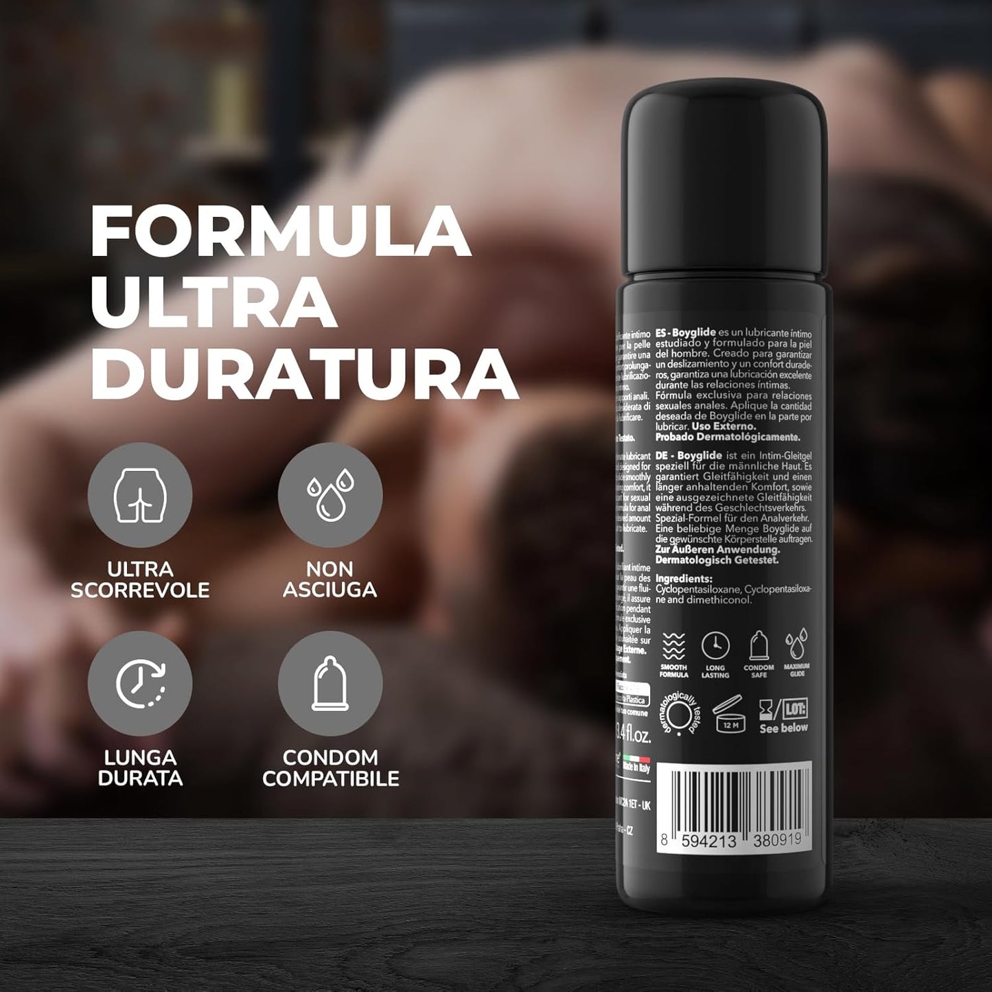 Boyglide Silicone 100 ml — Scorrevolezza Intensa e Prolungata