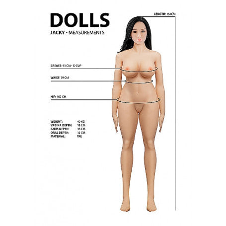 Bambola sexy doll Jacky - Flesh Jacky in silicone
