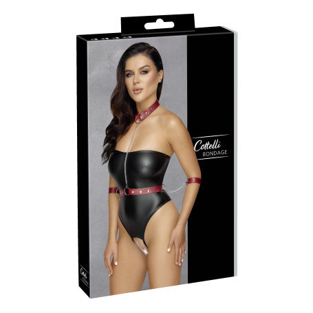 BODY EROTICO INTIMO APERTO CON MANETTE BONDAGE