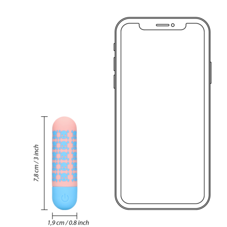 Mini Bullet Vibrante “Bone to Be Wild” – Ricaricabile