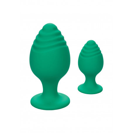 Set Plug Anali Verdi – Cheeky Buttplug | 2 Pezzi in Silicone & Gioco Anale Progressivo