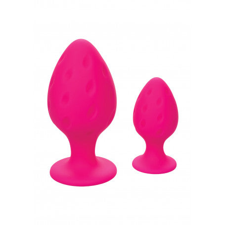 Plug Anale Rosa 2 Pezzi Cheeky – Silicone Morbido & Ventosa | Le Magie dell’Eros