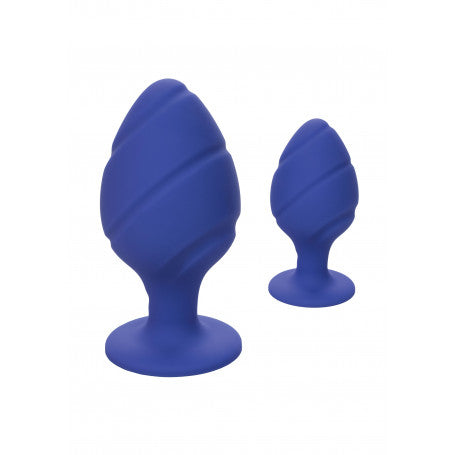 Set Plug Anali Blu – Cheeky Buttplug | 2 Pezzi in Silicone & Gioco Anale Progressivo
