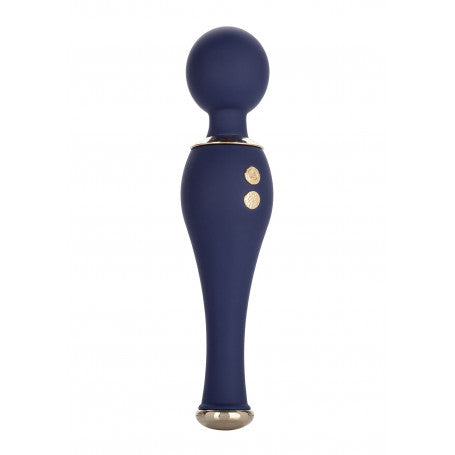 Chic Poppy — Wand Massaggiatore Ricaricabile in Silicone Blu Navy