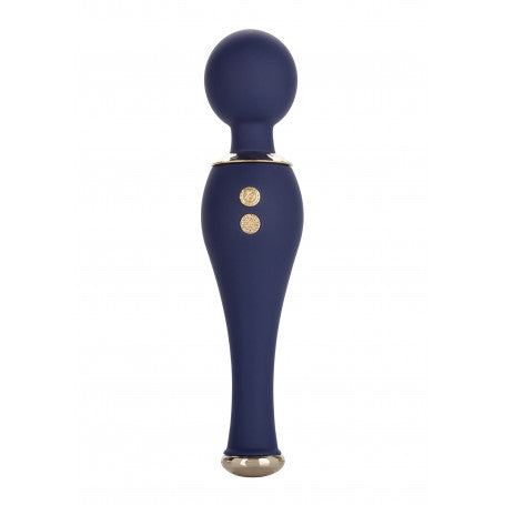 Chic Poppy — Wand Massaggiatore Ricaricabile in Silicone Blu Navy