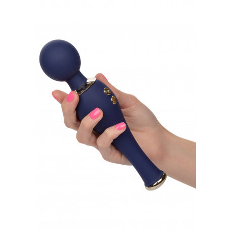 Chic Poppy — Wand Massaggiatore Ricaricabile in Silicone Blu Navy