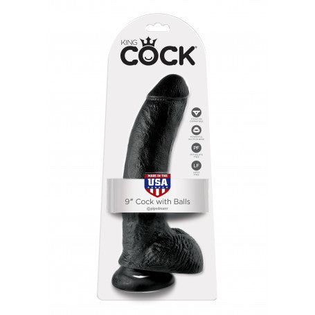 Dildo Realistico King Cock 9 Inch con Testicoli e Ventosa