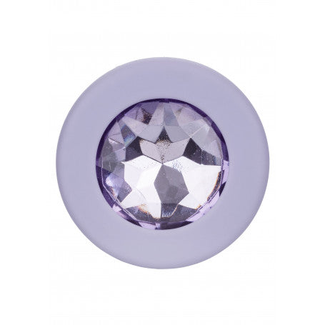 Set Plug Anali Crystal Booty – 3 Pezzi Viola | Silicone Morbido & Curvatura Comfort