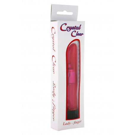 Vibratore Mini Classico Crystal Ladyfinger Rosa