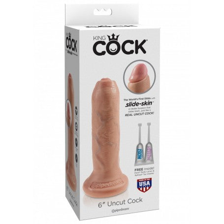 King Cock 7" Uncut con Prepuzio Mobile