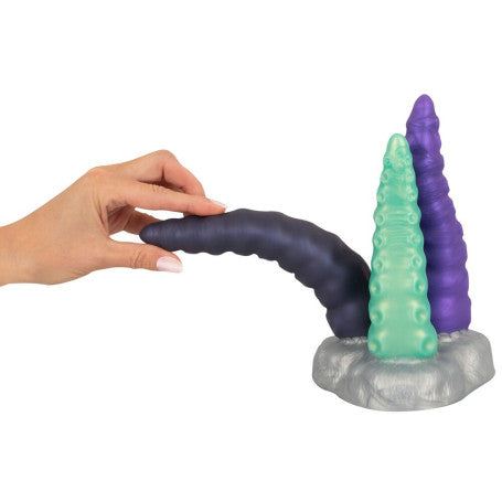 Dildo Monster Triple Tentacle in Silicone Liquido