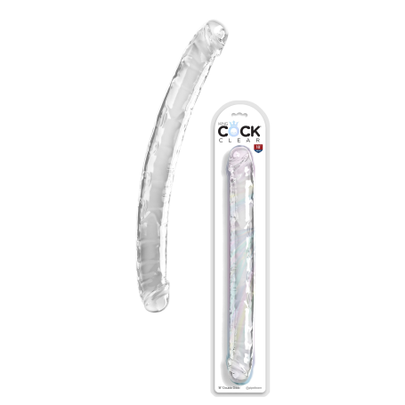 Dildo Doppio Trasparente – Luce, Forma e Alternanza