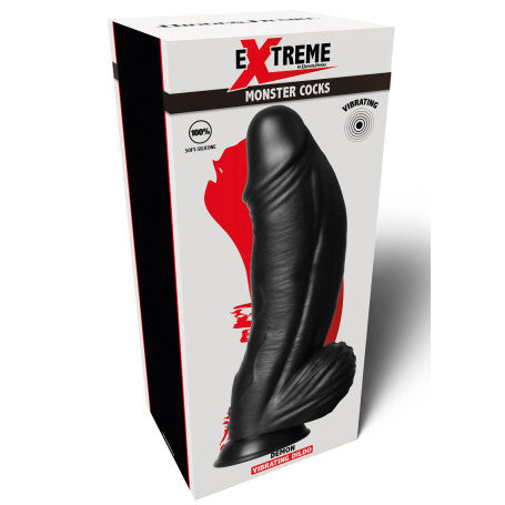 Dildo Vibrante Demon Monster in Silicone con Ventosa