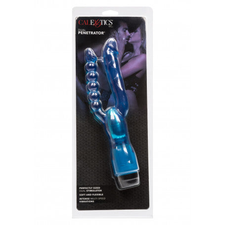 Vibratore Dual Penetrator – Doppia Penetrazione Vaginale & Anale Realistica in PVC Cristallino
