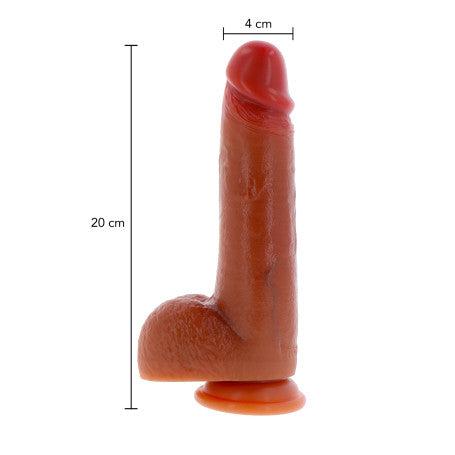 Dildo Realistico con Prepuzio Mobile in Silicone
